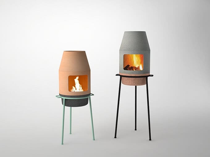 Lovely Portable Fireplace Design for Outdoors and Indoors Interior