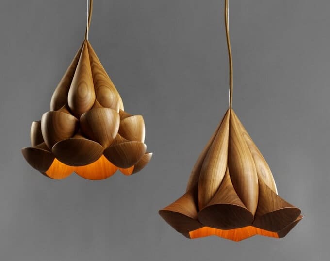 Marvelous FlowerShaped Pendant Lamps by Laszlo Tompa Interior Design